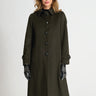 STEINBOCK-Cappotto in Loden con Cappuccio Zirl Verde Oliva-TRYME Shop