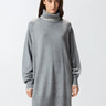 PINKO-Abito Ampio in Lana e Cashmere Grigio-TRYME Shop