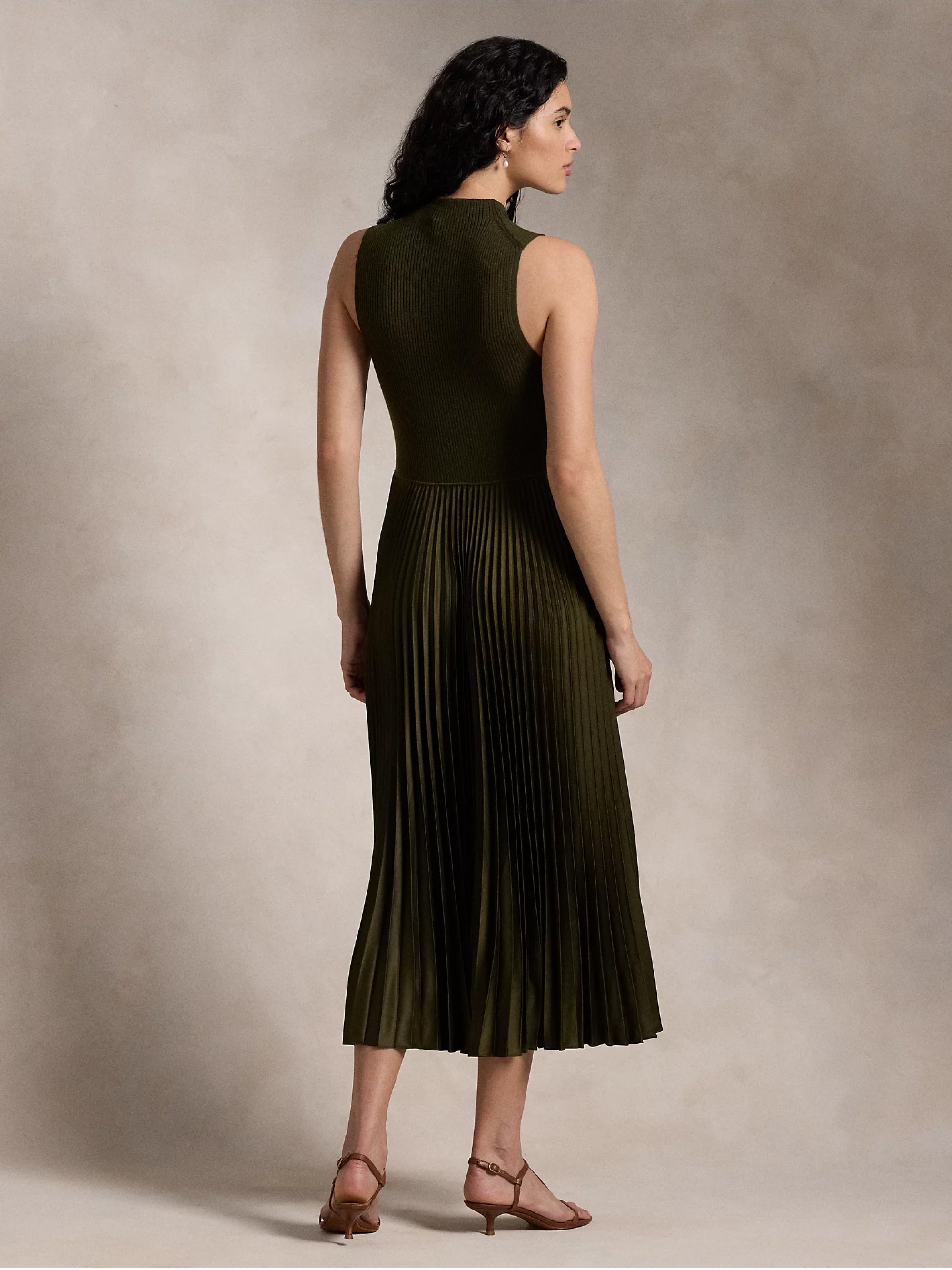RALPH LAUREN - Sleeveless Cocktail Dress Loden Green TRYME Shop RALPH LAUREN - Sleeveless Cocktail Dress Loden Green TRYME Shop