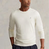 RALPH LAUREN-Maglia Girocollo con Effetto Texture Crema-TRYME Shop