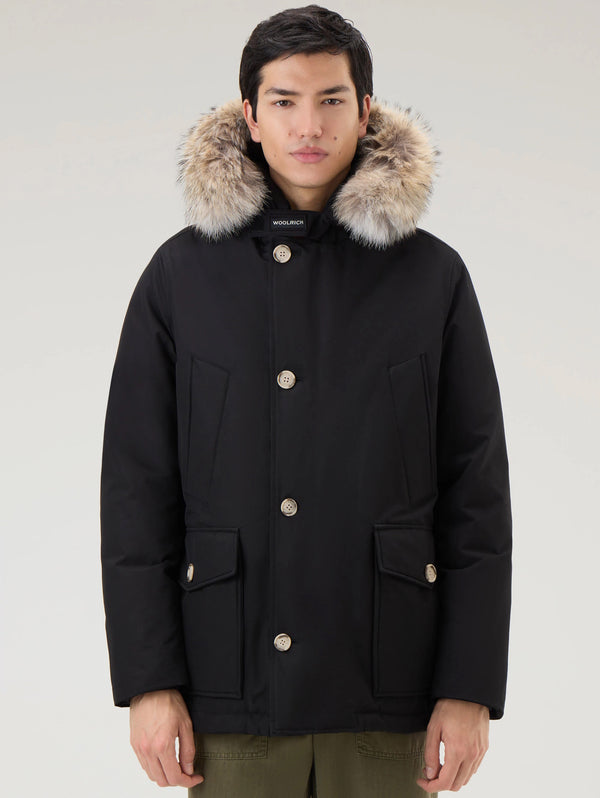 WOOLRICH-Giaccone Anorak in Ramar Nero-TRYME Shop
