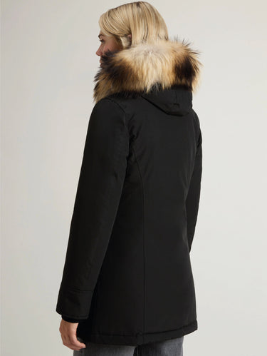 Black Arctic Parka with Raccoon Hood