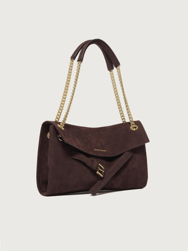 Borsa Venus Small in Pelle Nabuk Burgundy