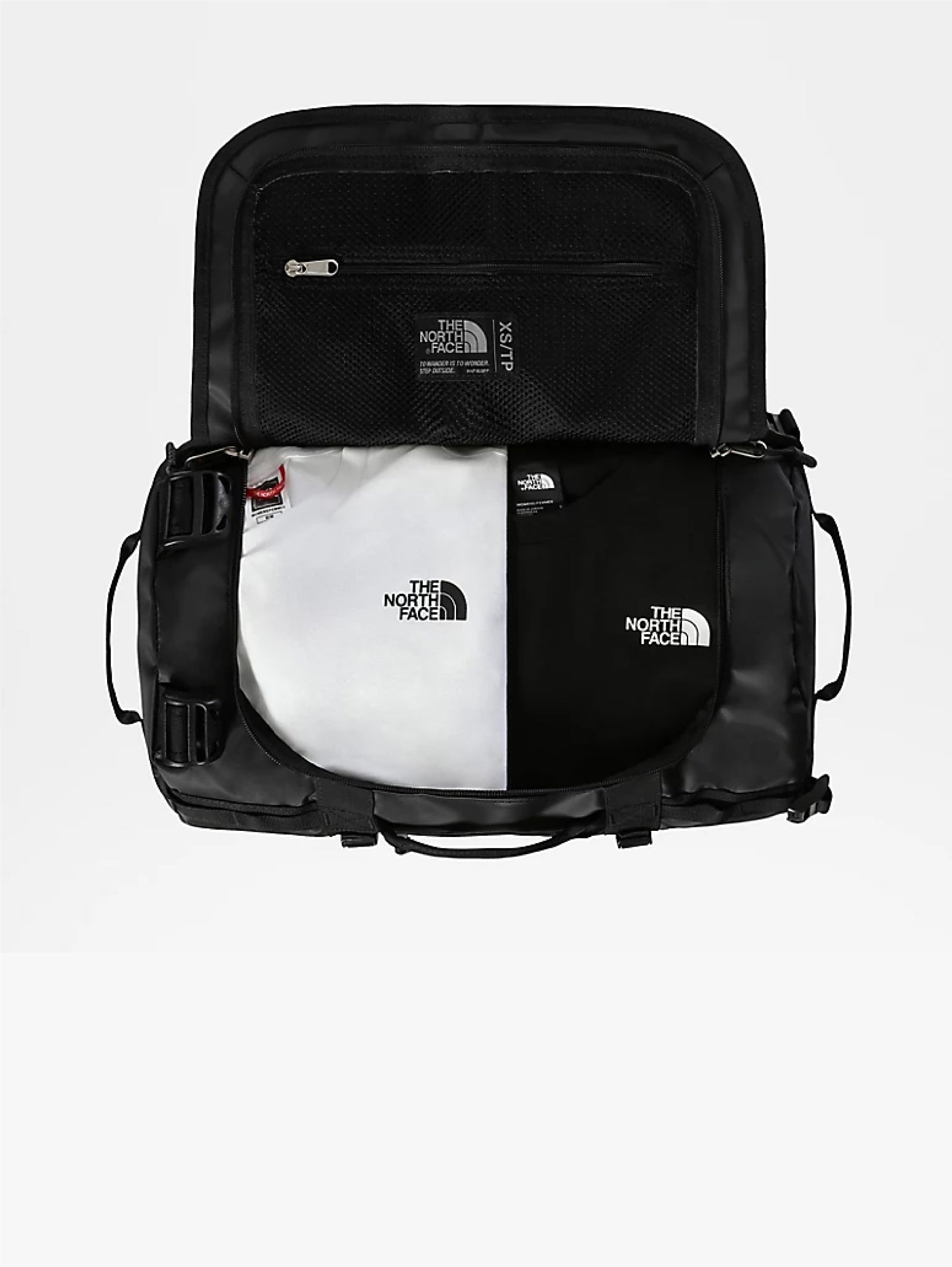 XS Black Laminated Nylon Duffle Bag