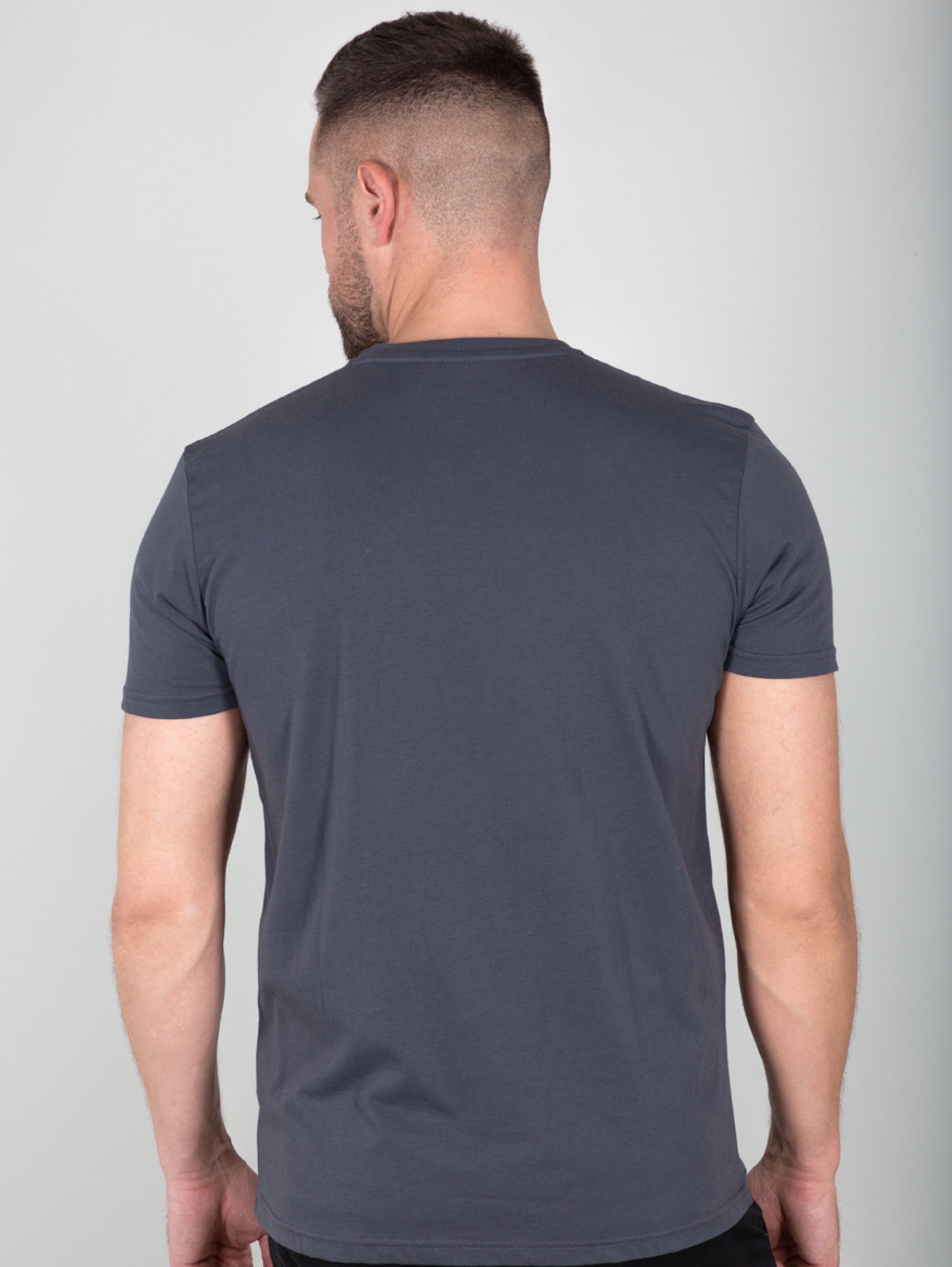 T-shirt with Logo on the Chest Grey
