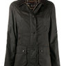 BARBOUR-Giacca Beadnell in Cotone Cerato Oliva-TRYME Shop