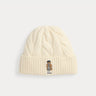 RALPH LAUREN-Cappello a Trecce con Polo Bear Crema-TRYME Shop