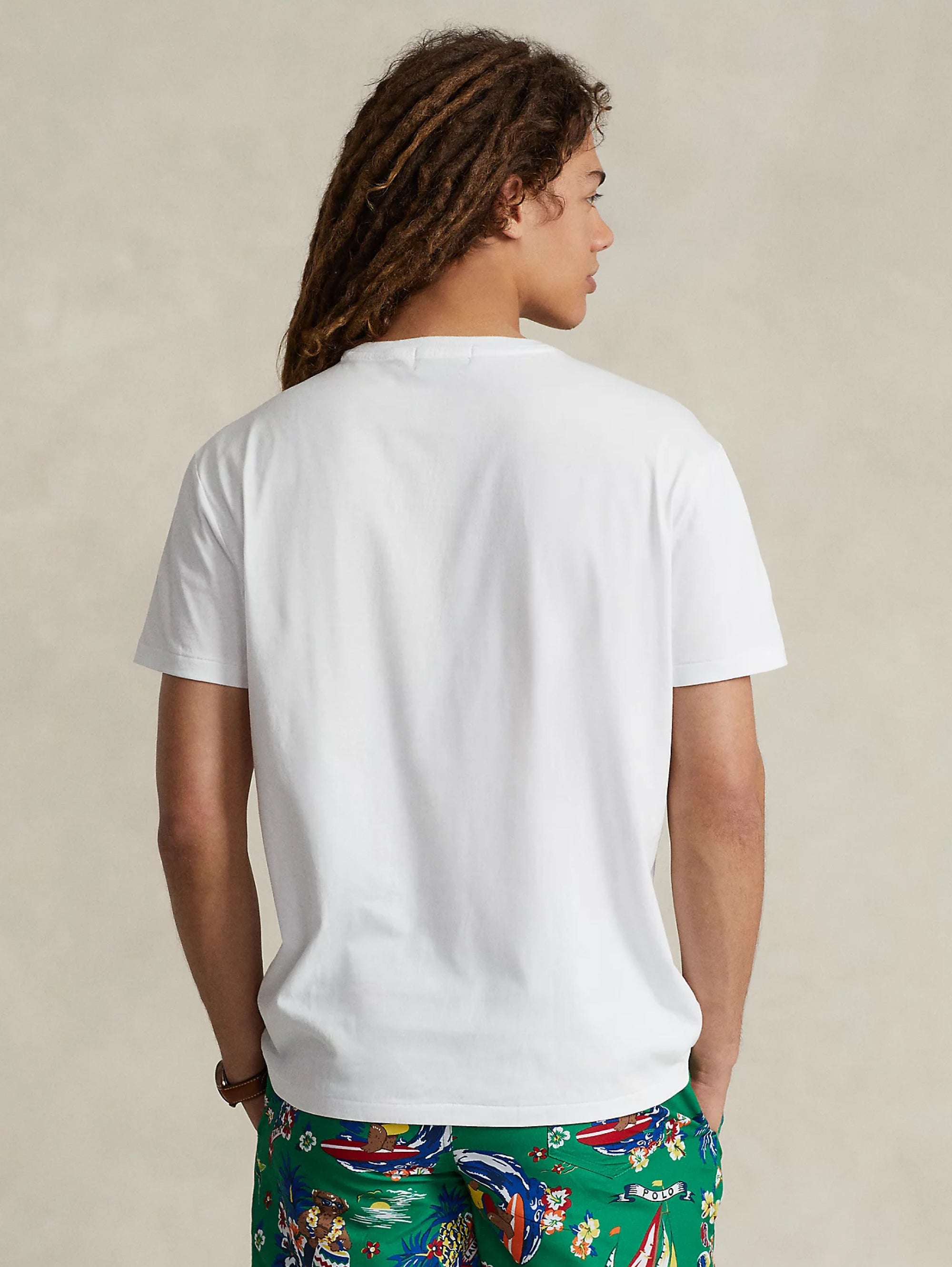 T-shirt with White Polo Bear Print