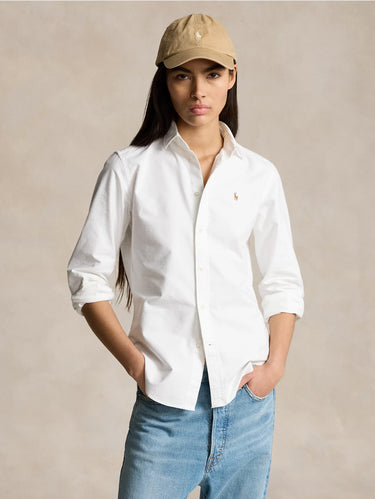 White Slim Fit Oxford Shirt