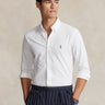 RALPH LAUREN-Camicia Knit Oxford Bianco-TRYME Shop