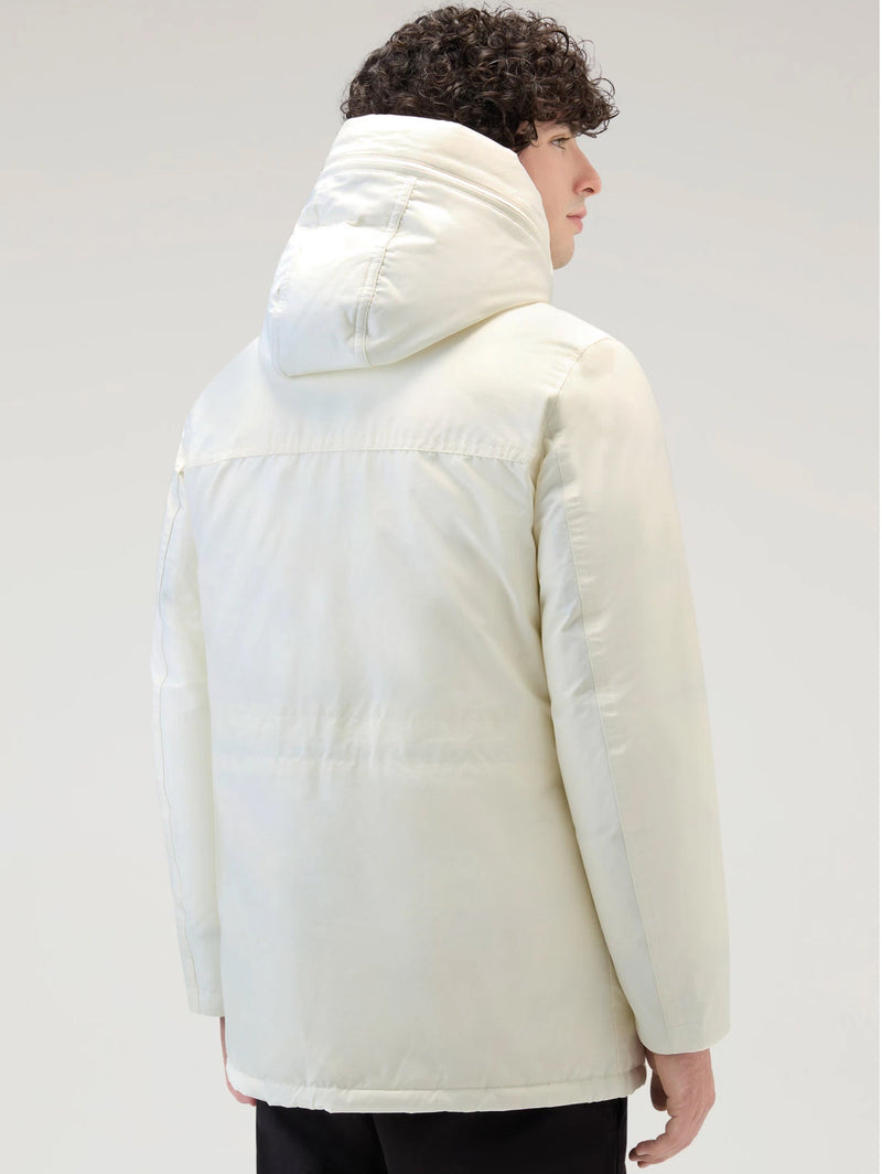 Parka Arctic in Ramar Cloth Rivisitato Bianco