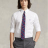 RALPH LAUREN-Camicia in Popeline Stretch Slim Fit Bianco-TRYME Shop