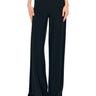NORMA KAMALI-Pantaloni con Gamba Ampia in Jersey Nero-TRYME Shop