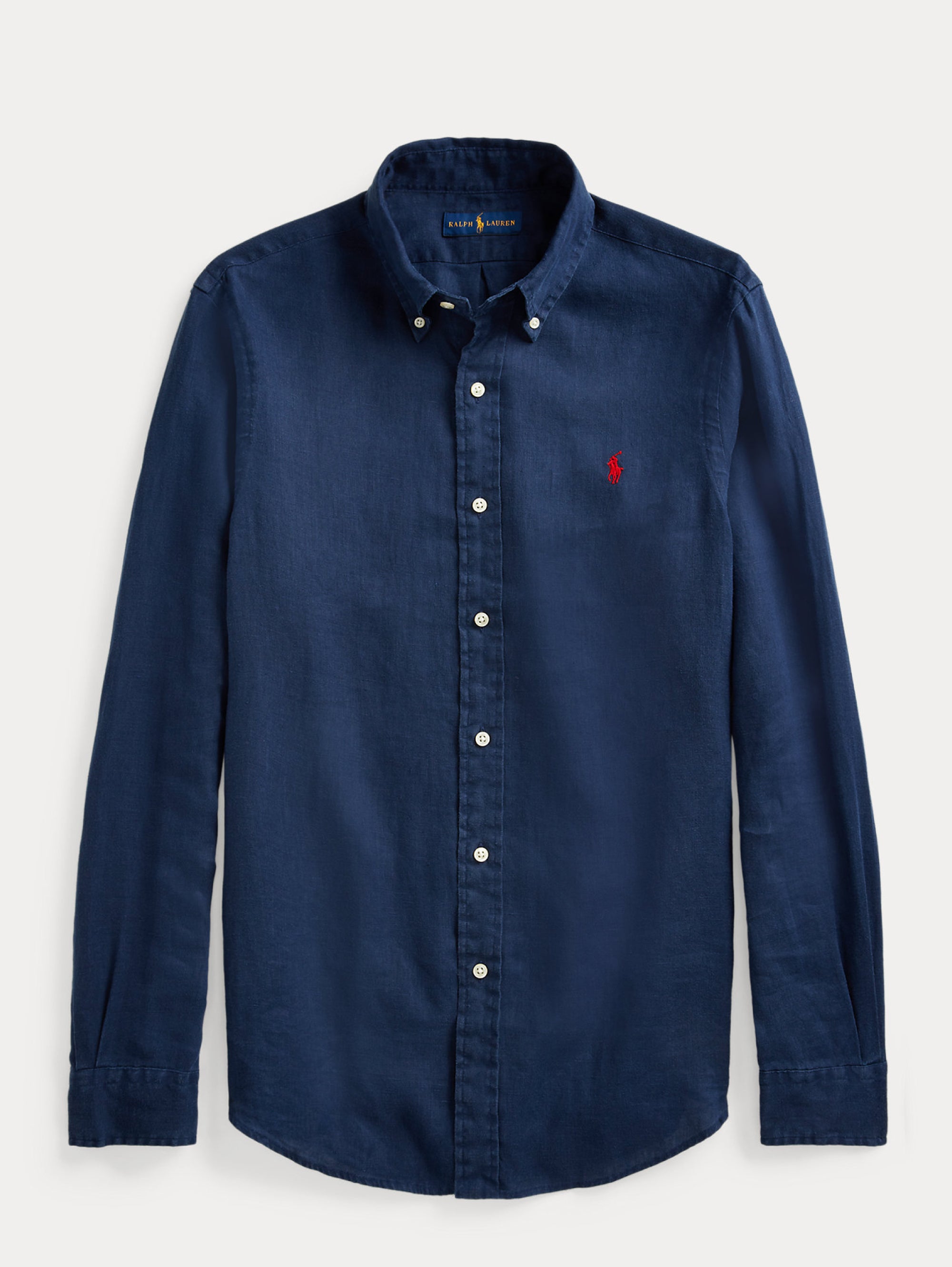 Slim Fit Navy Blue linen shirt