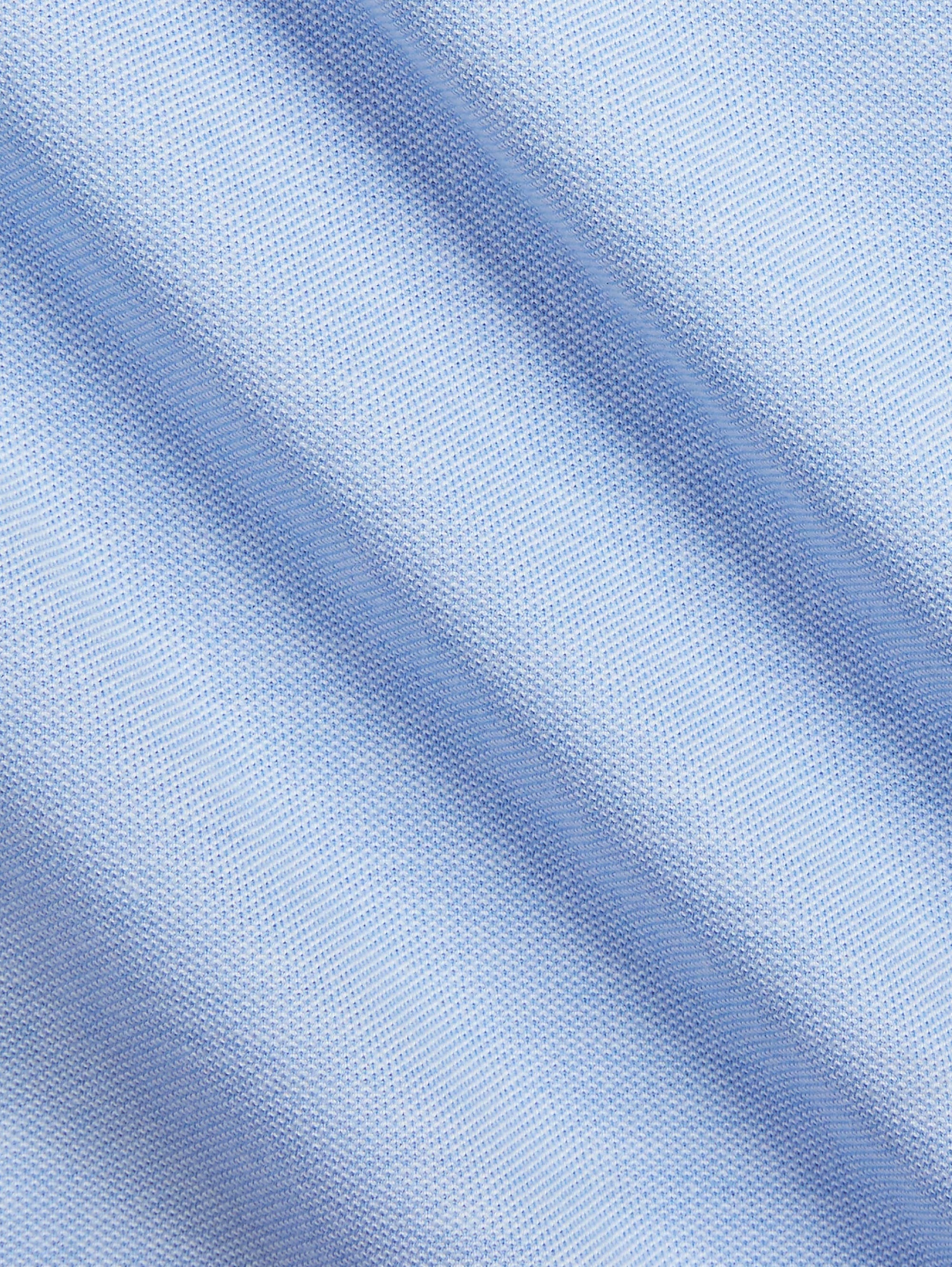 Oxford-blaues Strickhemd