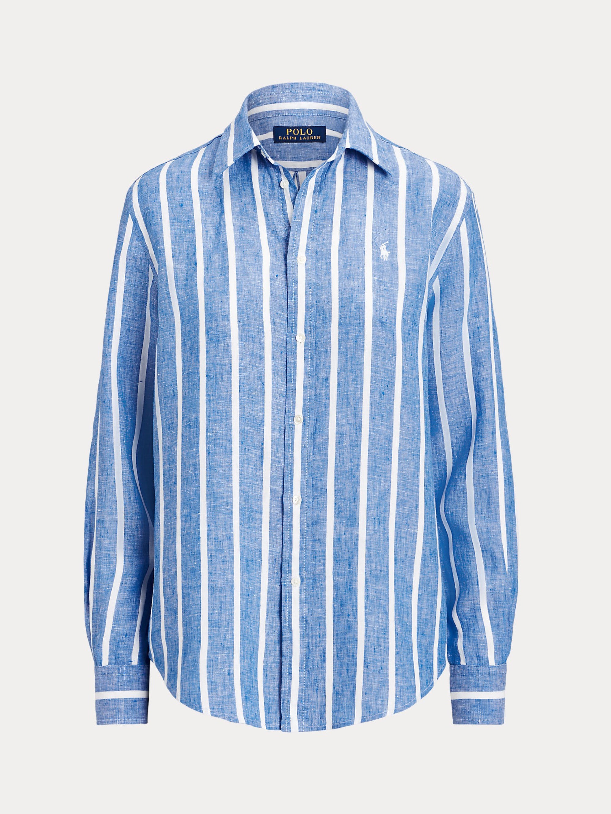 Striped Linen Shirt Blue/White