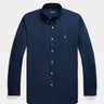 RALPH LAUREN-Camicia in Popeline Stretch Custom-Fit Blu Navy-TRYME Shop
