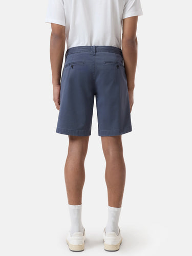 Chino-Shorts aus Baumwolle Rauchblau