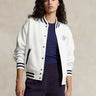 RALPH LAUREN-Bomber Reversibile Stile College Bianco/Blu-TRYME Shop
