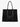 MAX MARA LEISURE-Shoppin Bag con Dettaglio Monogram Nero-TRYME Shop