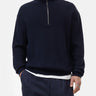 CLOSED-Maglia con Mezza Zip Blu-TRYME Shop