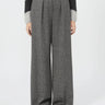 MAX MARA MM-Pantaloni in Jesery di Viscosa Stretch Sale e Pepe Grigio-TRYME Shop
