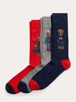 RALPH LAUREN-Cofanetto con Set di Calze Polo Bear Multi Colore-TRYME Shop