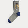 RALPH LAUREN-Calze Sportive con Polo Bear Grigio-TRYME Shop