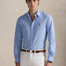 RALPH LAUREN-Camicia Slim Fit in Cotone Traspirante Blu-TRYME Shop