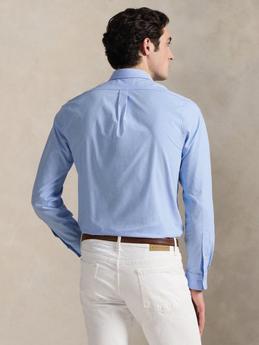 Slim Fit Shirt in Breathable Cotton Blue