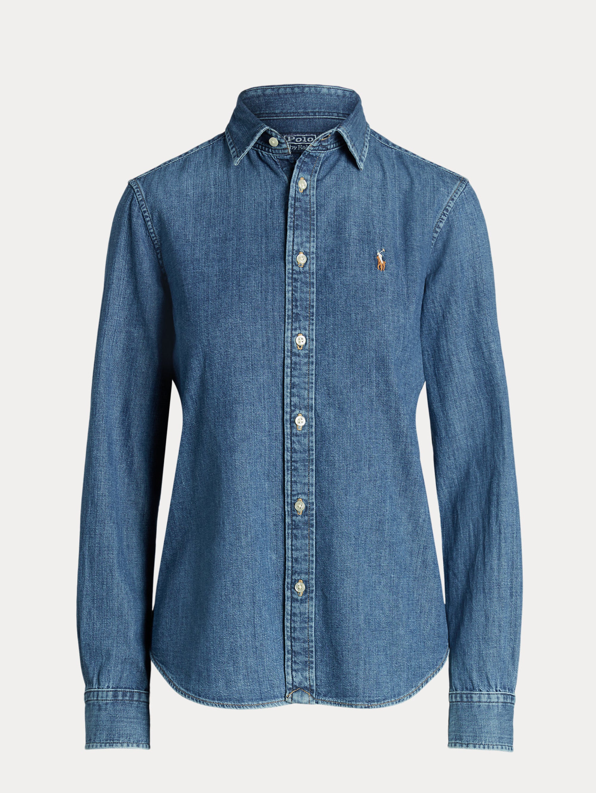 Blue Denim Cotton Twill Shirt