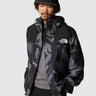 THE NORTH FACE-Giacca con Cappuccio Retro Mountain Stampa Grigio-TRYME Shop