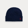 RALPH LAUREN-Cappello in Lana a Trecce Blu-TRYME Shop