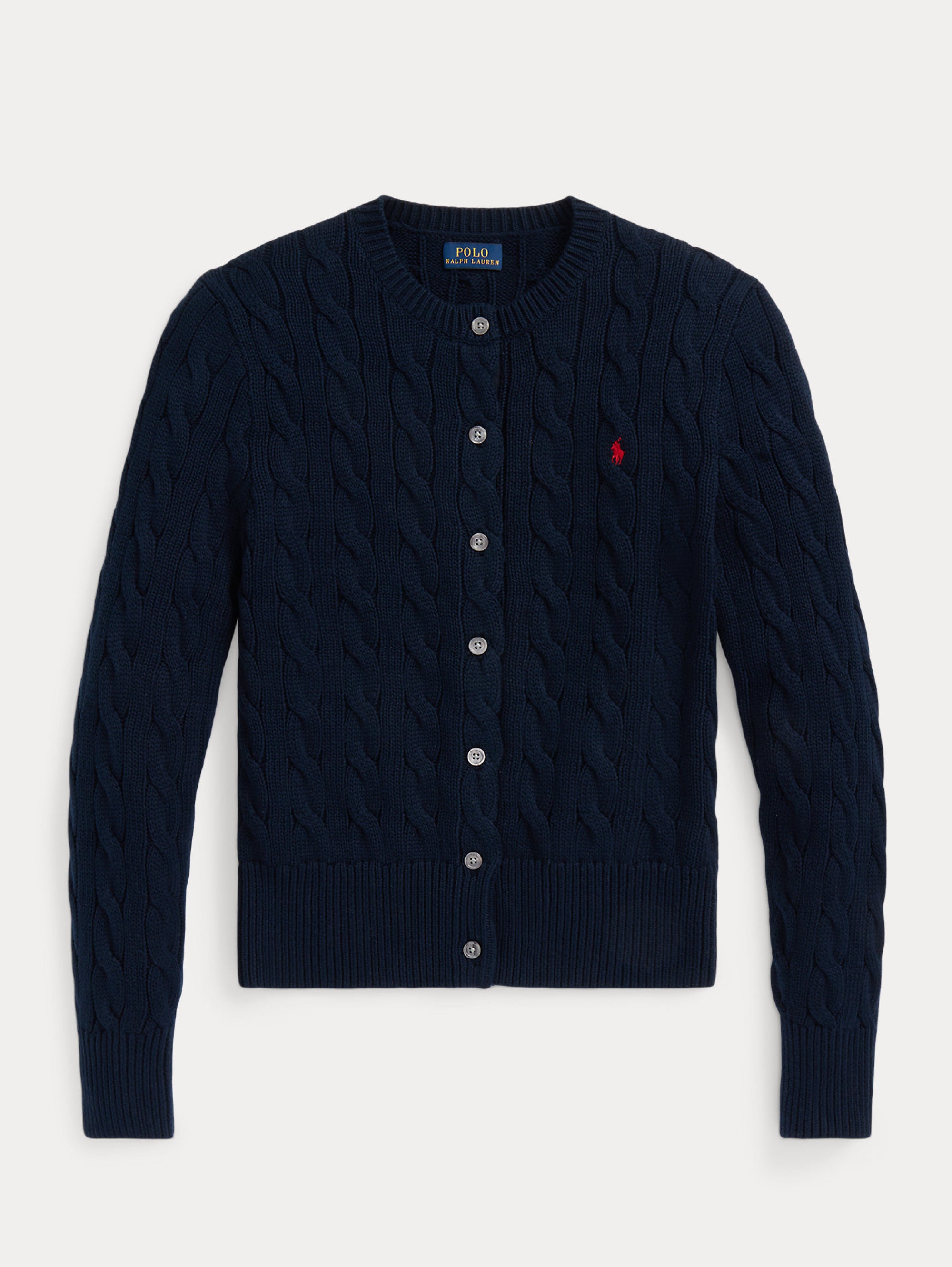 Navy Blue Cable Cardigan