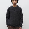 NORSE PROJECTS-Cardigan Girocollo in Lana e Cotone Grigio Melange-TRYME Shop