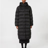 MAX MARA MM-Piumino Lungo con Cappuccio Imbottito in Luxepad Nero-TRYME Shop