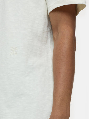 T-shirt met Vlammen Effect Ivoor