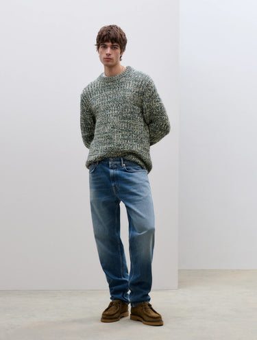 Salt and Pepper Effect Jeans Blue