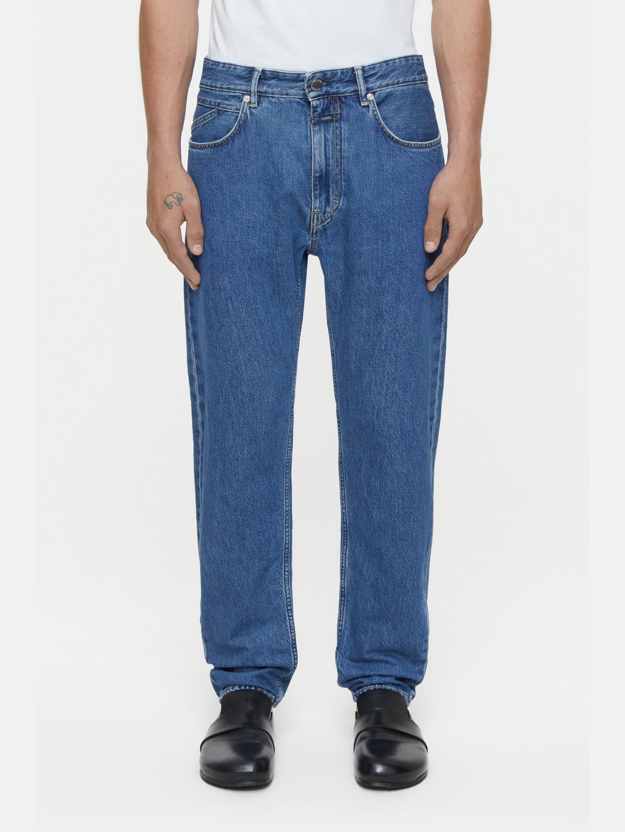 CLOSED-Jeans Regular Gamba Dritta Cooper True Blu Medio-TRYME Shop