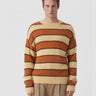 CLOSED-Girocollo in Alpaca con Righe Giallo/Arancio-TRYME Shop
