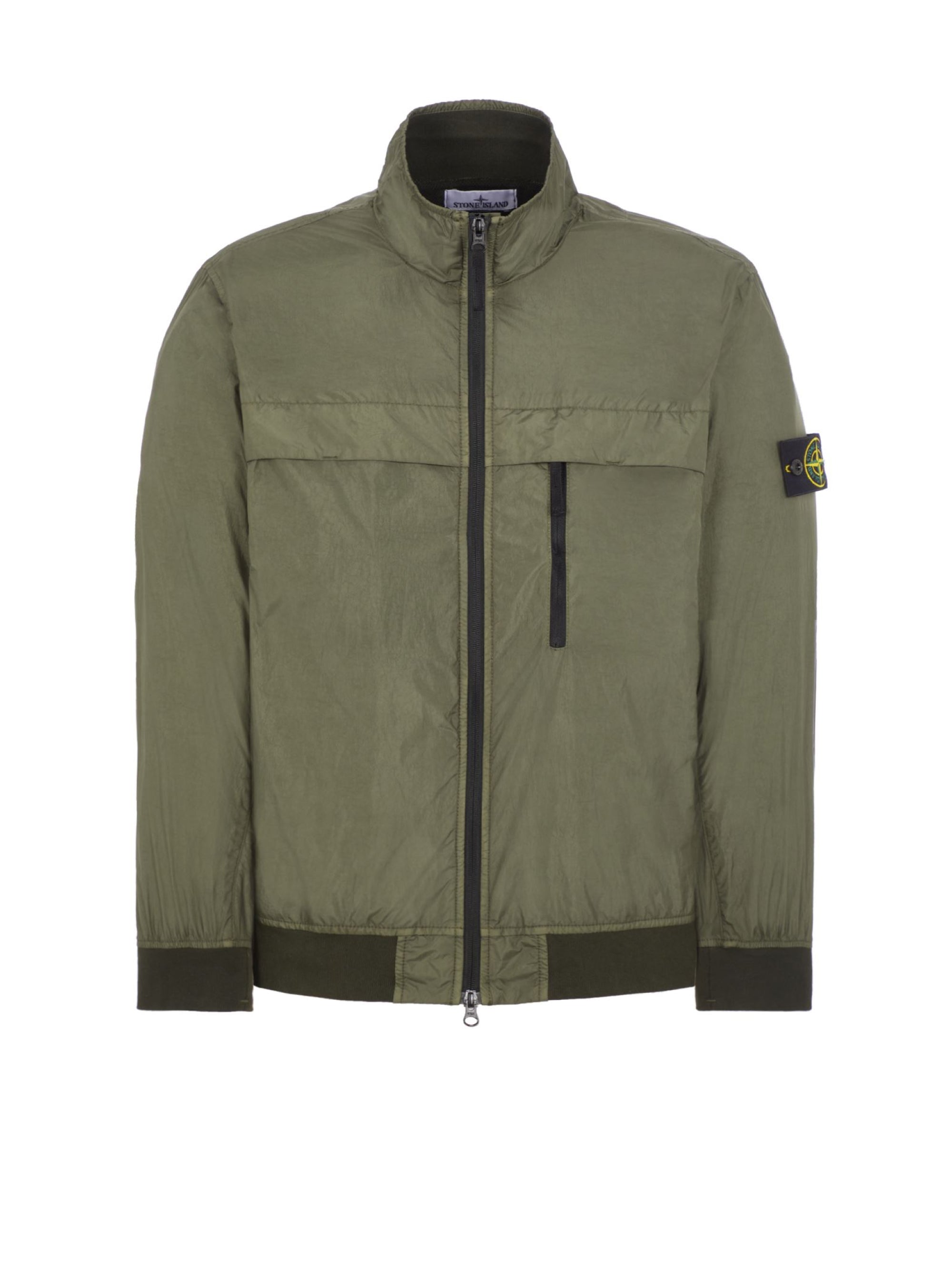 Bomber Jacket Stone Island Crinkle Reps Green Stone Island Crinkle