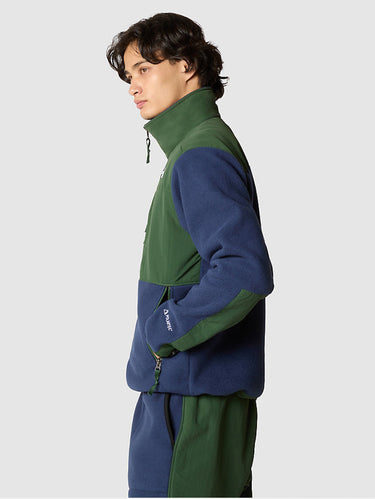 Giacca Denali in Pile Polartec Riciclato Verde/Blu