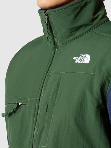 Giacca Denali in Pile Polartec Riciclato Verde/Blu