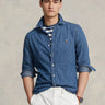 RALPH LAUREN-Camicia in Denim Slim Fit Blu-TRYME Shop