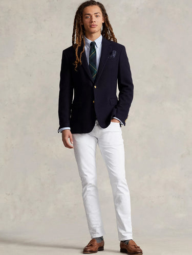 Jean Sullivan en coton bull coupe slim blanc