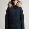 WOOLRICH-Parka Arctic con Cappuccio in Raccoon Blu Scuro-TRYME Shop