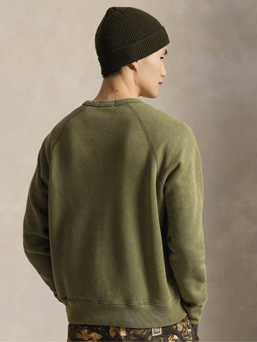 Felpa Girocollo con Polo Bear Verde