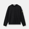 STONE ISLAND-Felpa Girocollo con Inserti a Costine Nero-TRYME Shop