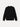 Black Cotton Crew Neck Sweatshirt