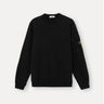 STONE ISLAND-Felpa Girocollo in Cotone Nero-TRYME Shop